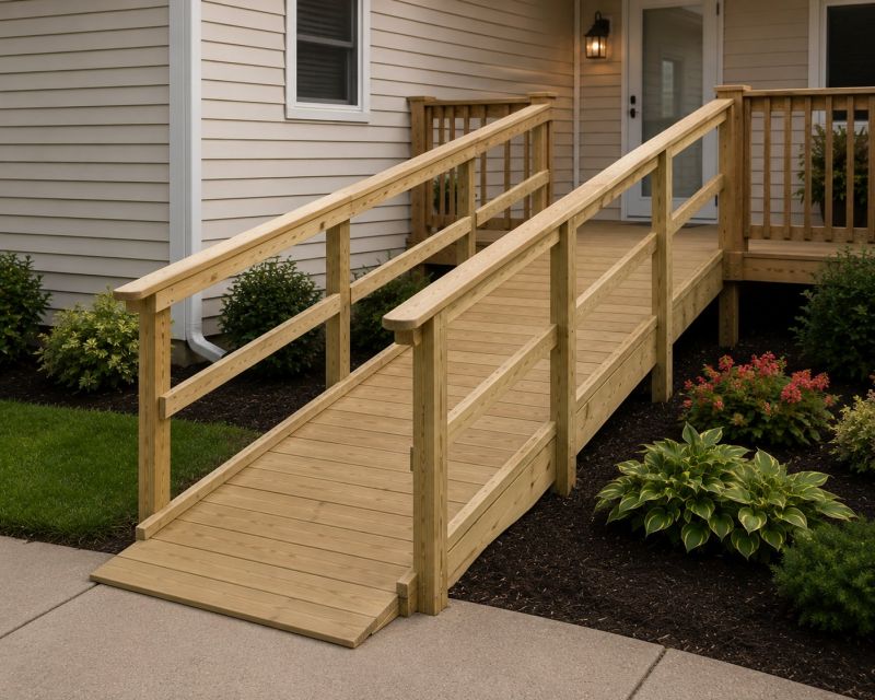 Entrance Ramp Installation in Wilmington, NC